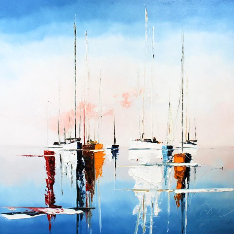 Peintures grand format Douceur d un reflet  par David 