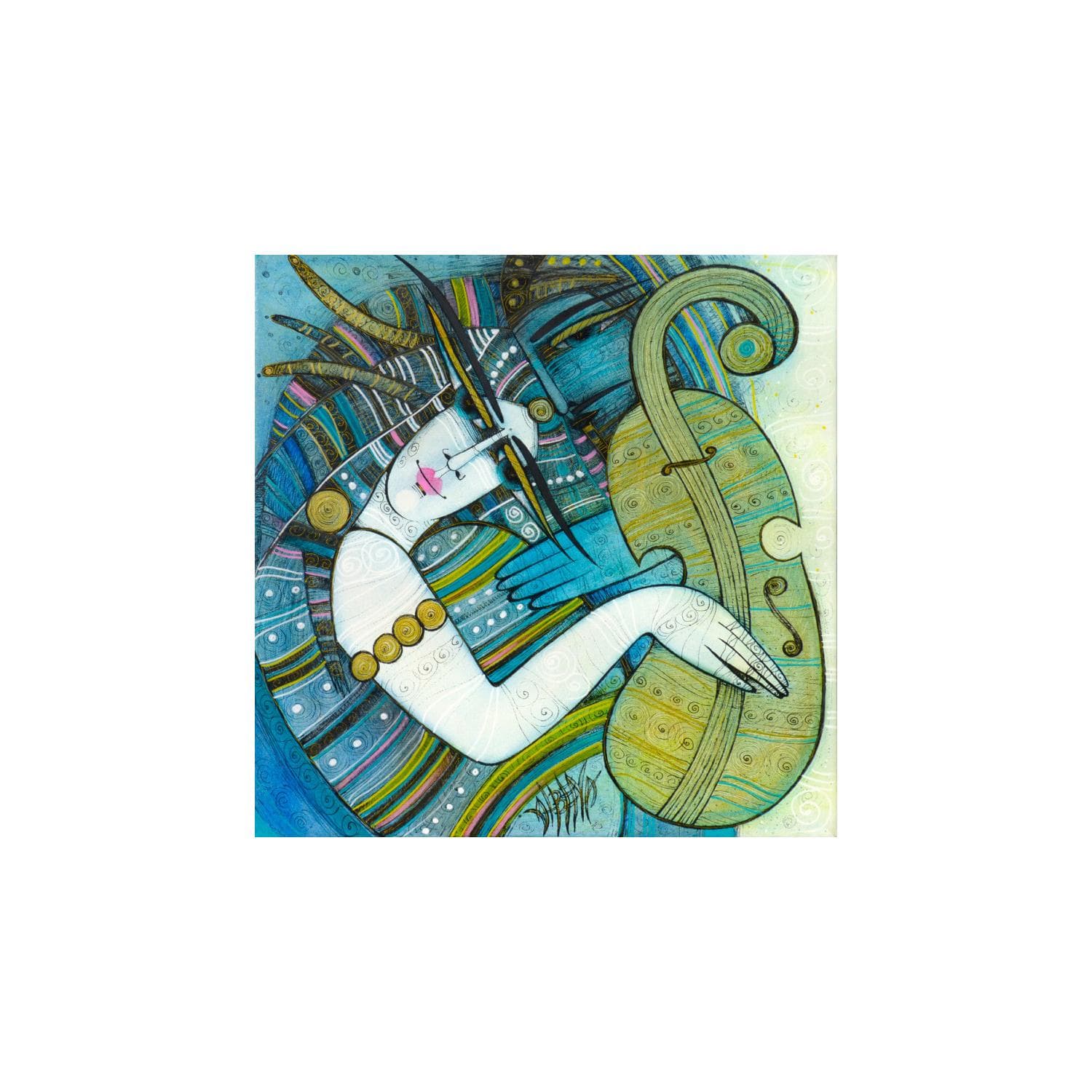 Peintures grand format Violon d'ingres par Carré d’artistes