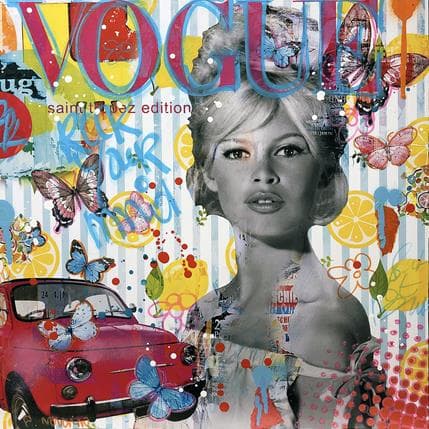 Painting Lemon Pink by Novarino Fabien | Painting Pop art Mixed Pop icons
