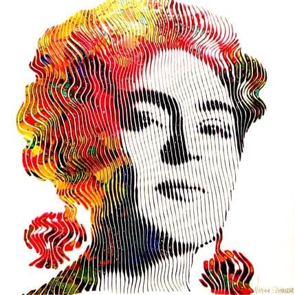 Painting Frida by Schroeder Virginie | Painting Pop art Mixed Pop icons, Portrait