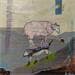Peinture Transhumance par Colin Sylvie | Tableau Art Singulier Mixte animaux