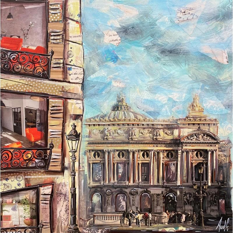 Painting Opéras by Aud C | Painting Figurative Urban