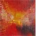 Painting Soleil couchant 2 by Levesque Emmanuelle | Painting Abstract Oil Urban