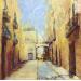 Peinture calle gotico par Galileo Gabriela | Tableau Figuratif Urbain Huile