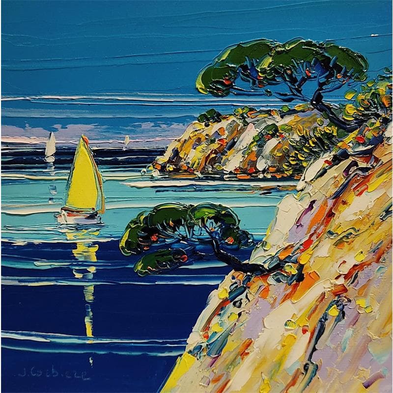 Painting Le printemps by Corbière Liisa | Painting Figurative Oil Landscapes, Marine
