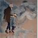 Painting Hiver glissant by Sand | Painting Figurative Acrylic Life style