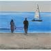 Peinture Sea shore 5 par Castignani Sergi | Tableau Figuratif Acrylique Vues marines scènes de vie
