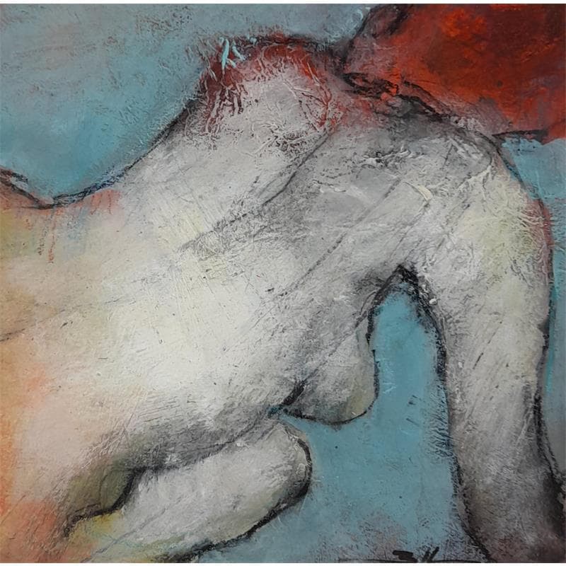 Painting Garder confiance by Kerbastard Béatrice | Painting Figurative Nude Acrylic
