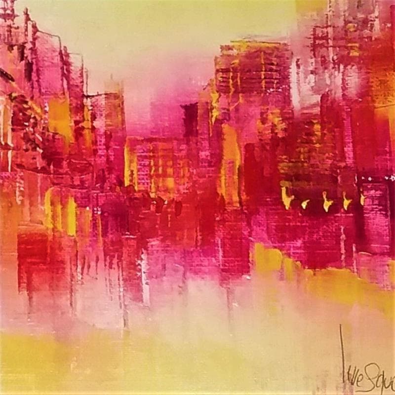 Painting Douceur chaude by Levesque Emmanuelle | Painting Abstract Oil Urban