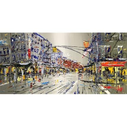 Peinture Ce jour là par Rousseau Patrick | Tableau Figuratif Huile Vues urbaines