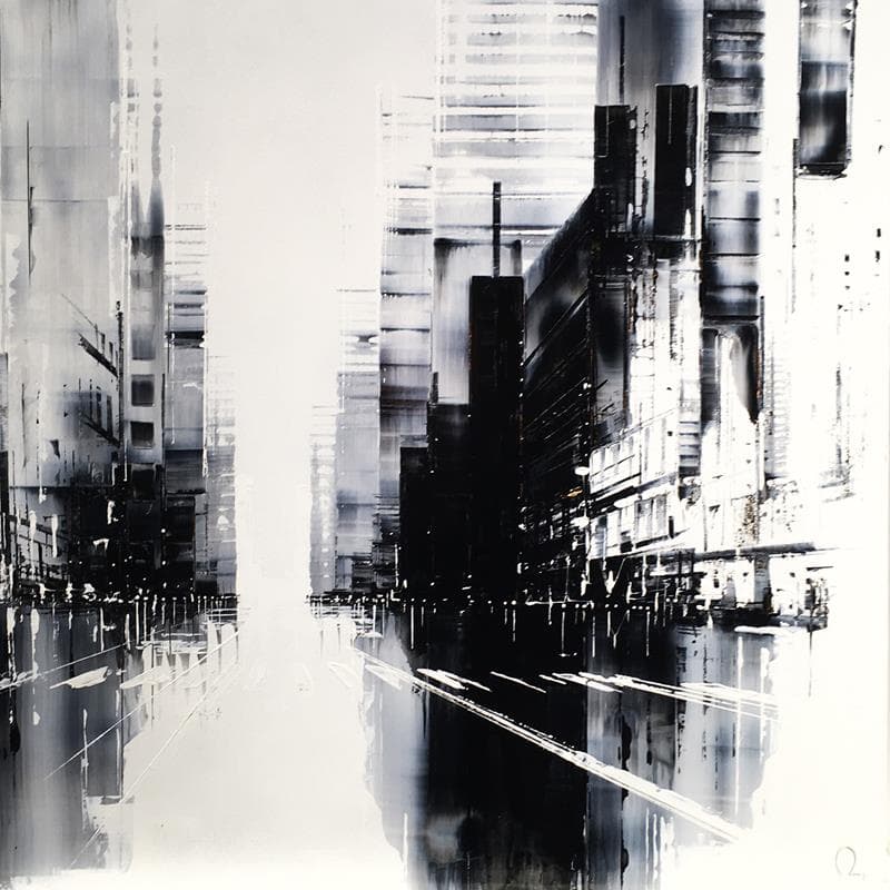 Painting Ellipsis by Rey Julien | Painting Figurative Acrylic Urban