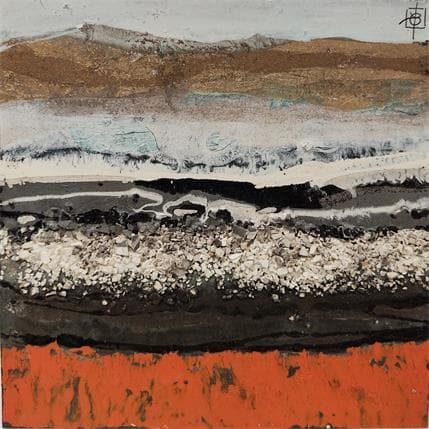 Painting T137 by Boiteux Etienne | Painting Abstract Mixed Landscapes