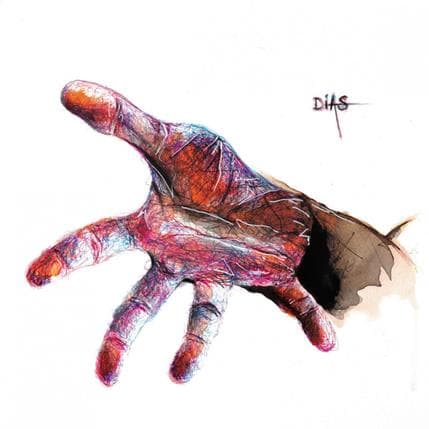 Painting Main Tendue By Dias Carre D Artistes