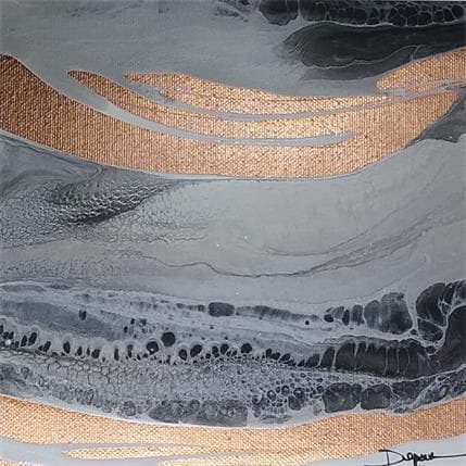Peinture spirit of copper par Depaire Silvia | Tableau Abstrait Mixte minimaliste