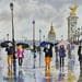 Painting Pont Alexandre III by Lallemand Yves | Painting Figurative Urban Life style Acrylic