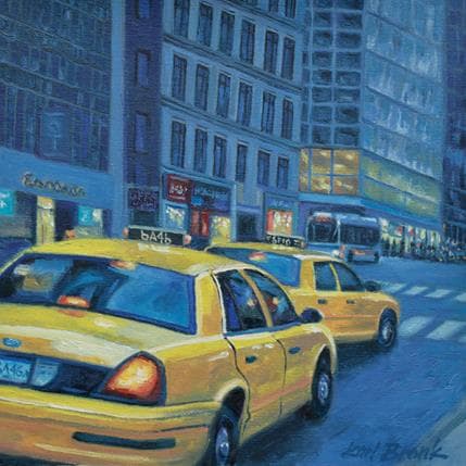 Peinture Night Life par Bronk Karl | Tableau Figuratif Huile Urbain