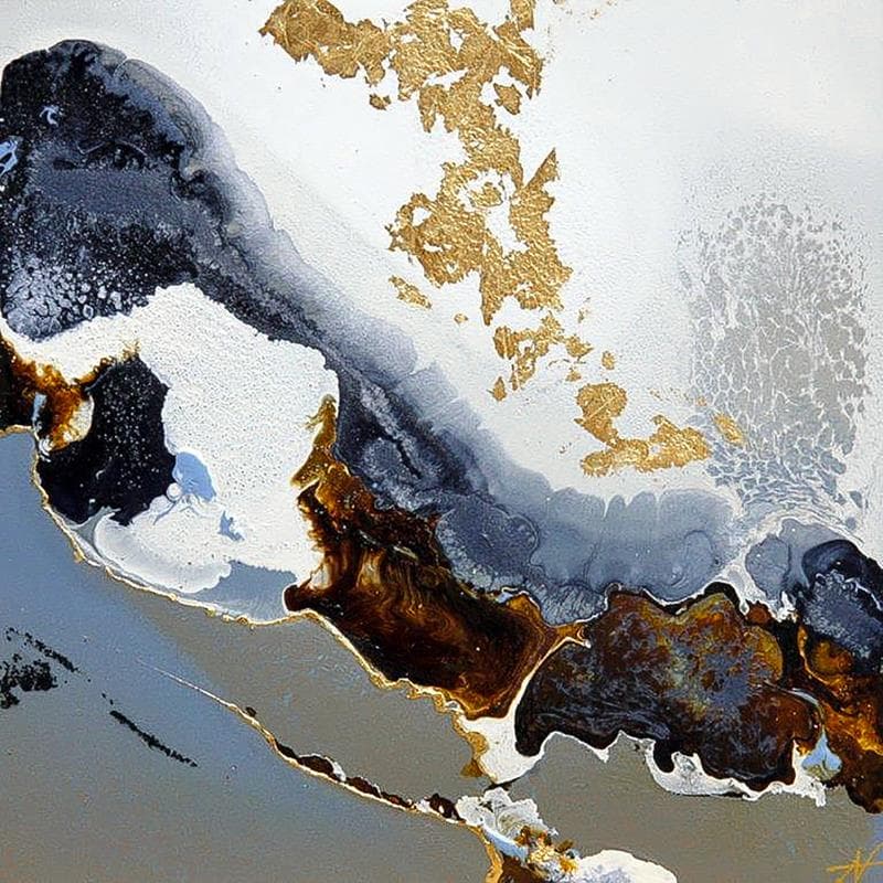 Painting C1285 by Naen | Painting Abstract Mixed Minimalist