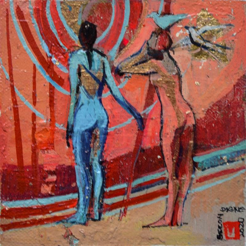 Painting 6 by Machi | Painting Figurative Acrylic, Oil Life style