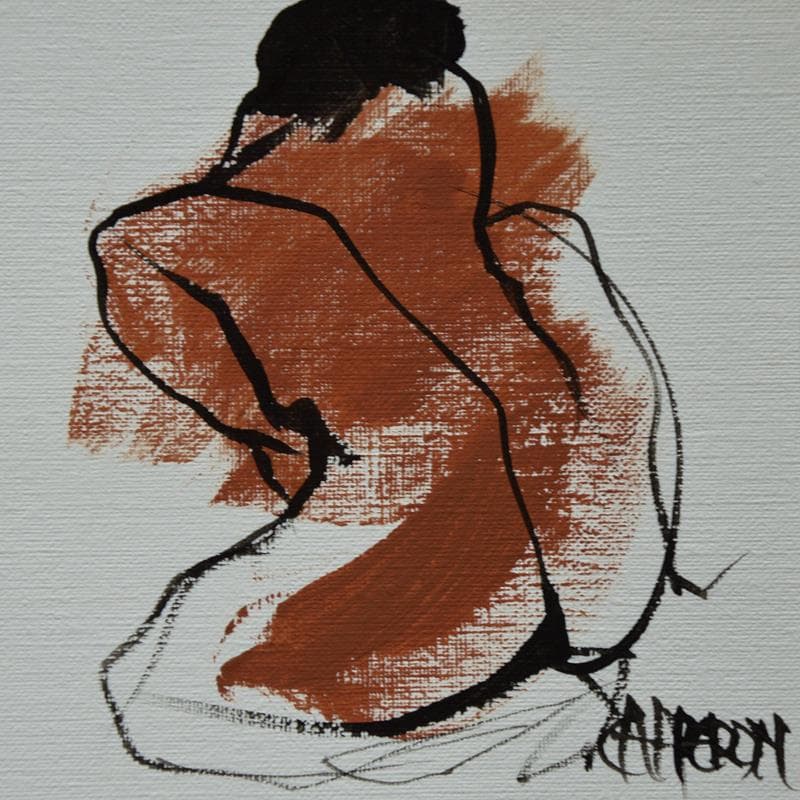 Painting Seduction 1 by Chaperon Martine | Painting Figurative Acrylic Nude