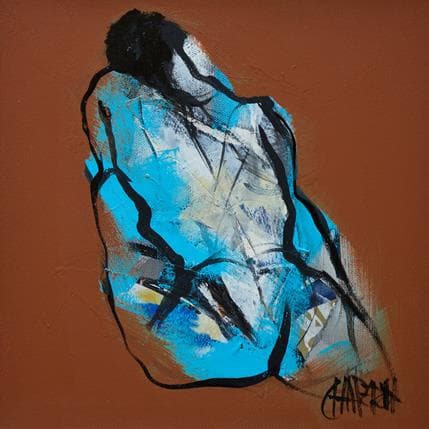 Painting Terre 2 by Chaperon Martine | Painting Figurative Acrylic Nude