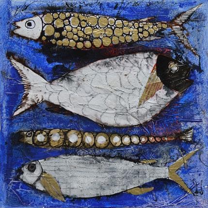 Peinture Outre mer par Colombo Cécile | Tableau Figuratif Mixte animaux