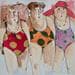 Peinture Chantal Noêlle Vivienne par Colombo Cécile | Tableau Figuratif Mixte scènes de vie