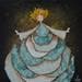 Gemälde Antoinia von Blais Delphine | Gemälde Naive Kunst Alltagsszenen Acryl