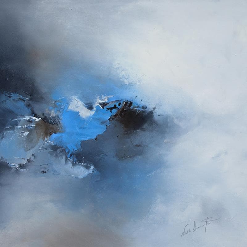Painting Fracas by Dumontier Nathalie | Painting Abstract Oil Minimalist