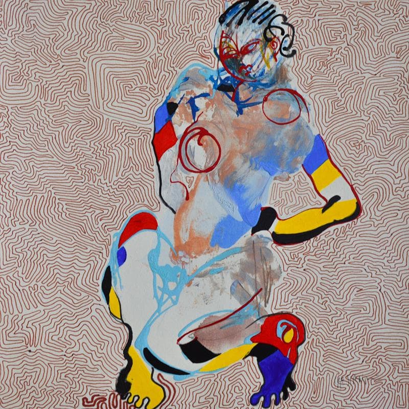 Painting 4739 by Cressanne | Painting Figurative Acrylic Nude