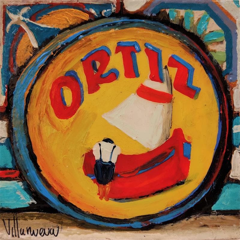 Painting ortiz by Villanueva Puigdelliura Natalia | Painting Figurative still-life Oil