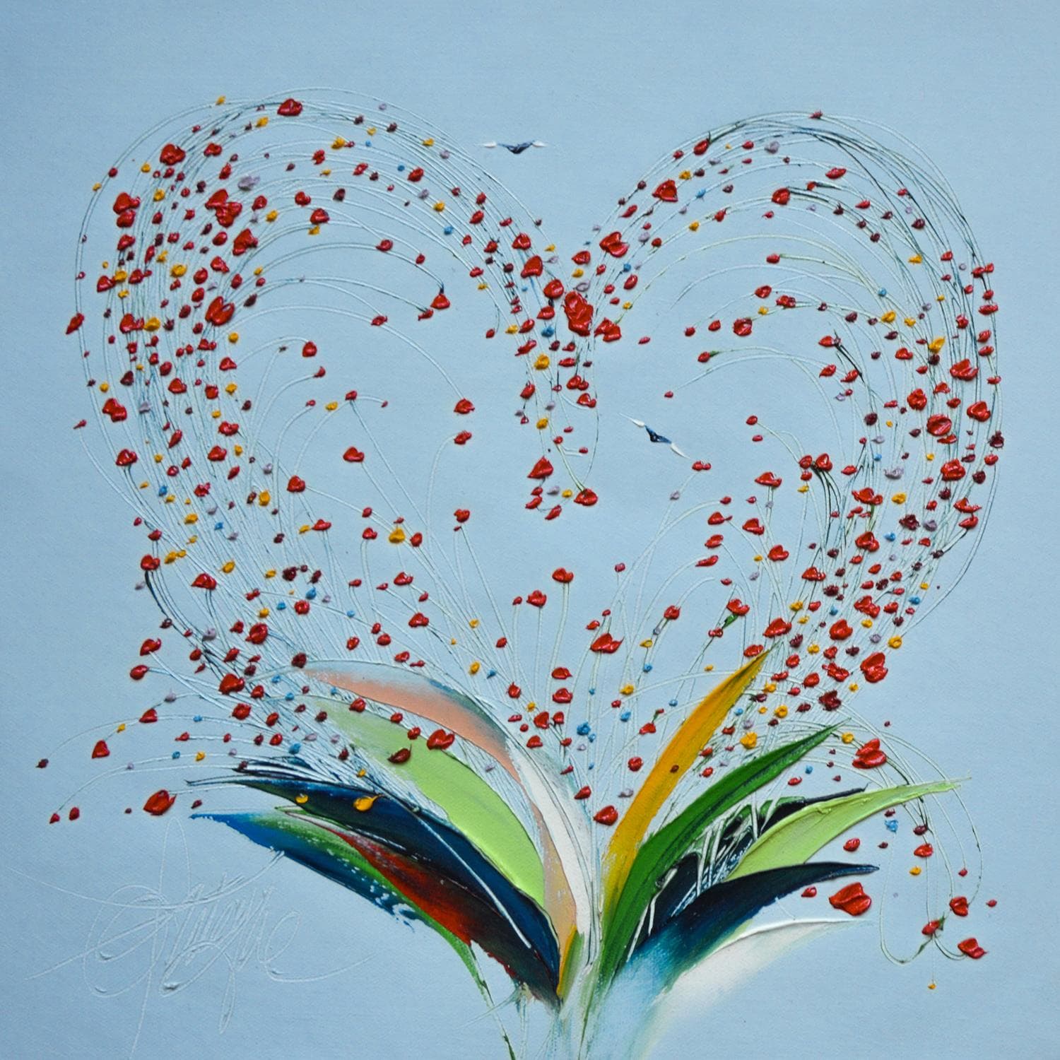 Small Paintings Sur Le Coeur Mon Amour By Fonteyne David Carre D Artistes