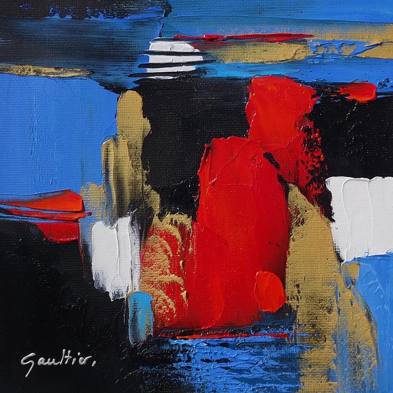 Painting Abstract 19 by Gaultier Dominique | Painting Abstract Landscapes Oil