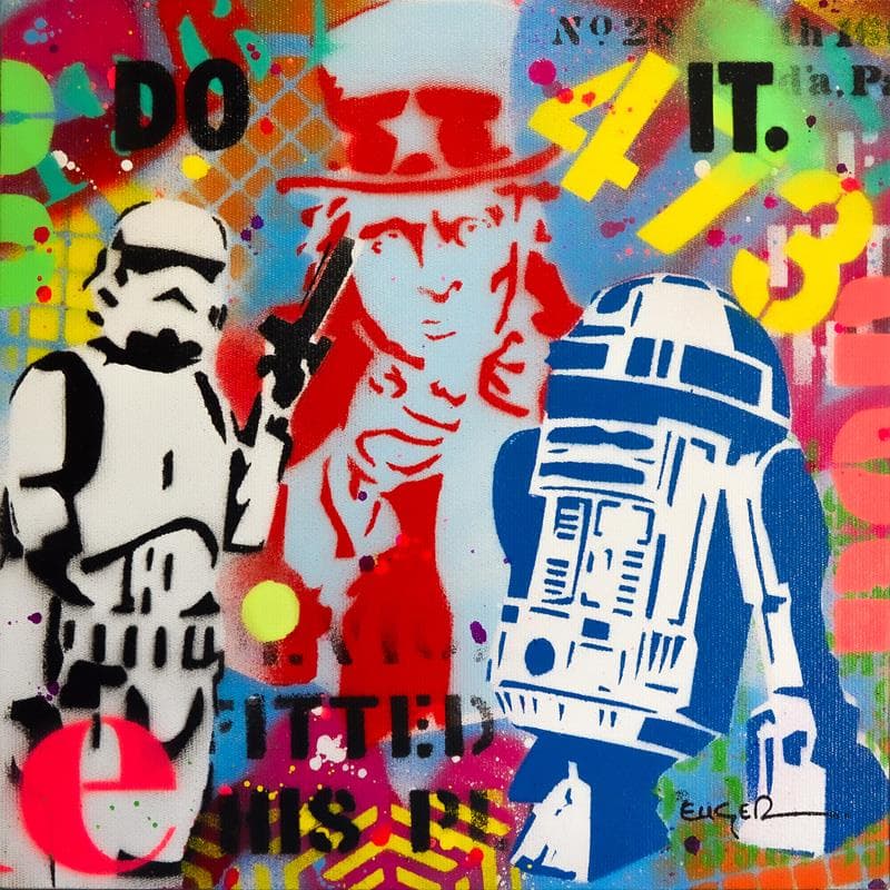 Painting Do it by Euger Philippe | Painting Pop-art Acrylic, Graffiti Pop icons