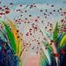 Painting L'amour dans les fleurs by Fonteyne David | Painting Figurative Oil Landscapes