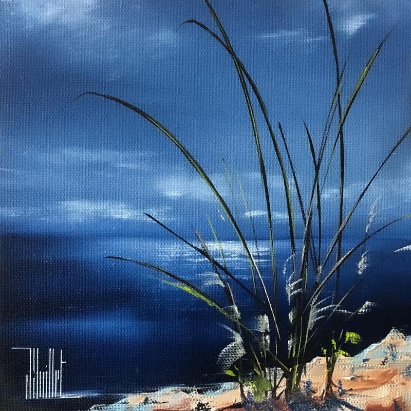 Painting Soir d'été by Guillet Jerome | Painting Figurative Marine Oil
