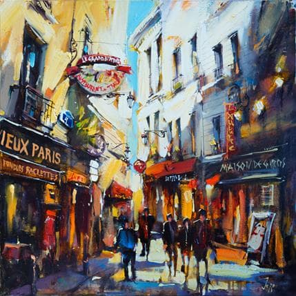 Gemälde Latin Quarter, Paris von Joro | Gemälde