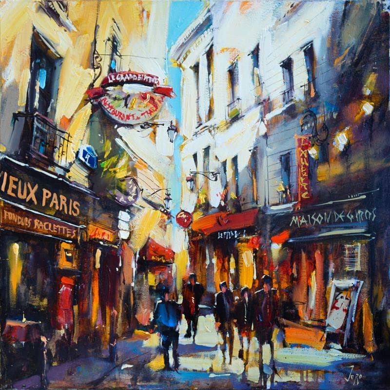 Painting Latin Quarter, Paris by Joro | Painting