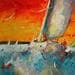 Painting 2 by Hébert Franck | Painting Figurative Oil Marine