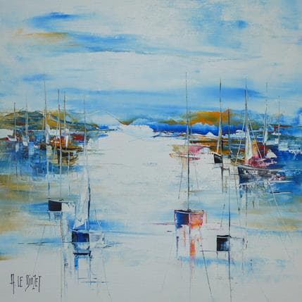 Painting Composition Marine D05 by Le Diuzet Albert | Painting Figurative Oil Marine