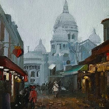 Gemälde Montmartre von Lokotska Katie  | Gemälde Figurativ Öl Urban