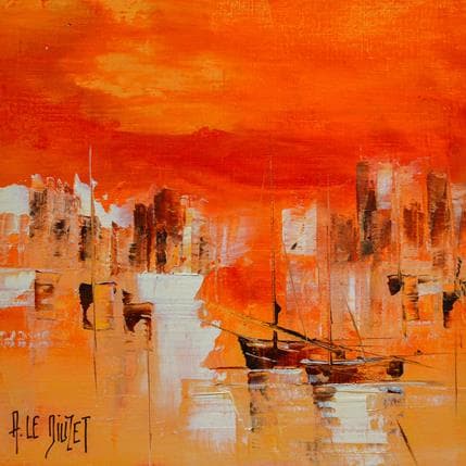 Painting Compo Marine B05 by Le Diuzet Albert | Painting Figurative Oil Marine