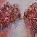 Gemälde On the road von Levesque Emmanuelle | Gemälde Abstrakt Urban Öl