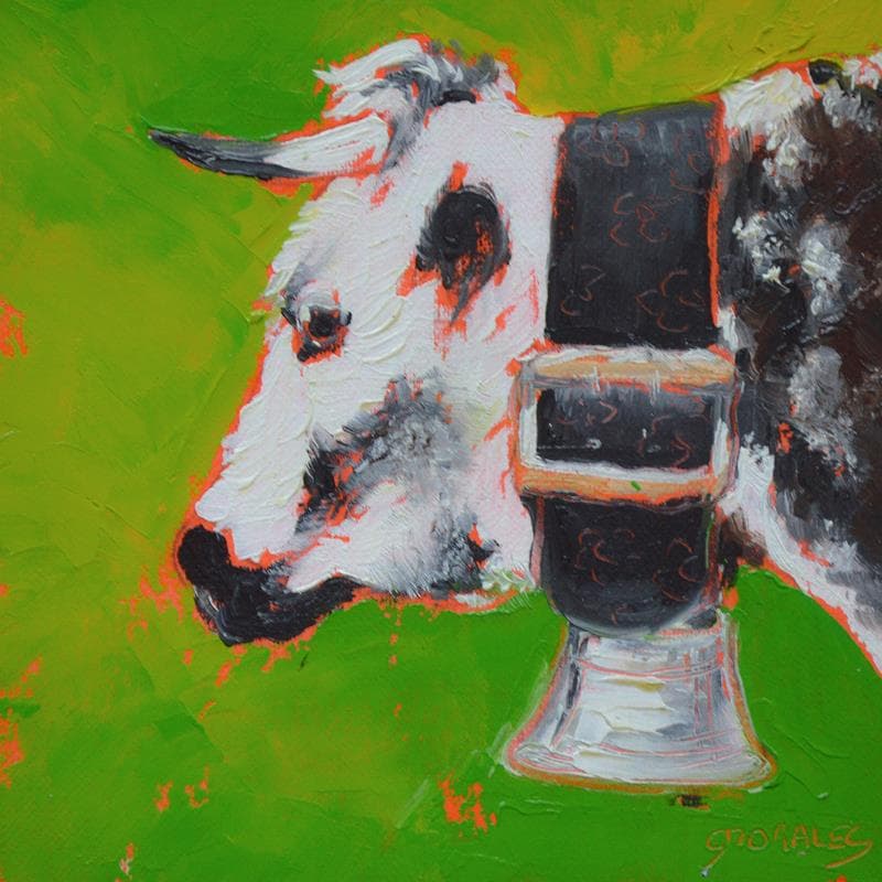 Painting Balto by Morales Géraldine | Painting Figurative Acrylic, Oil Animals