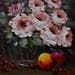 Painting Cerejas by Chico Souza | Painting Figurative Still-life Oil