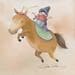 Painting Circus Horse by Masukawa Masako | Painting Naive art Animals Watercolor