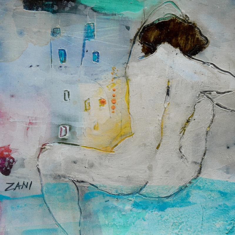 Painting Over the city by Zani | Painting Figurative Mixed Nude
