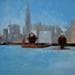 Painting Roof Pool by Smith Gary | Painting Figurative Life style Oil Acrylic