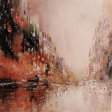 Painting Ecorce by Levesque Emmanuelle | Painting Abstract Oil Urban