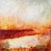 Peinture Red Rock in the light par Droit Ode | Tableau Abstrait Mixte minimaliste