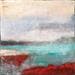 Peinture Lumière bretonne 2 par Droit Ode | Tableau Abstrait Mixte minimaliste